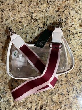 wild fable Clear Crossbody with Pink & Burgundy Strap
